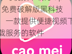 草莓视频下载汅 api 免费破解版黑科技，一款提供便捷视频下载服务的软件