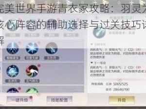 完美世界手游青衣冢攻略：羽灵为核心阵容的辅助选择与过关技巧详解