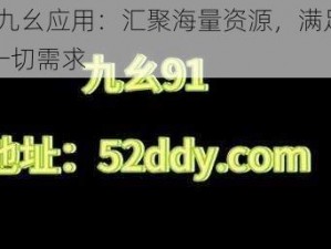 91 九幺应用：汇聚海量资源，满足你的一切需求