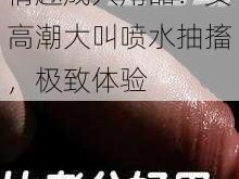 情趣成人用品：女高潮大叫喷水抽搐，极致体验