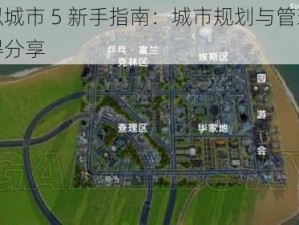 模拟城市 5 新手指南：城市规划与管理的心得分享