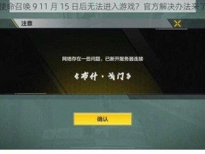 使命召唤 9 11 月 15 日后无法进入游戏？官方解决办法来了