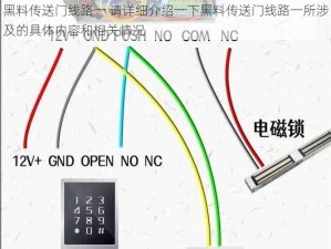 黑料传送门线路一 请详细介绍一下黑料传送门线路一所涉及的具体内容和相关情况