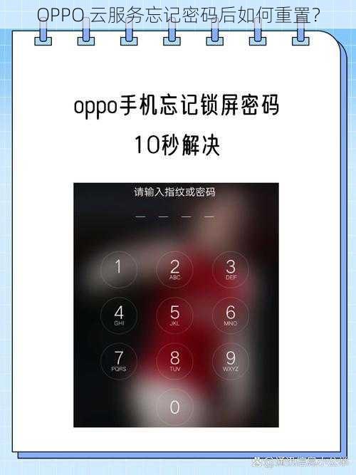 OPPO 云服务忘记密码后如何重置?