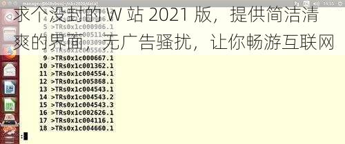 求个没封的 W 站 2021 版，提供简洁清爽的界面，无广告骚扰，让你畅游互联网