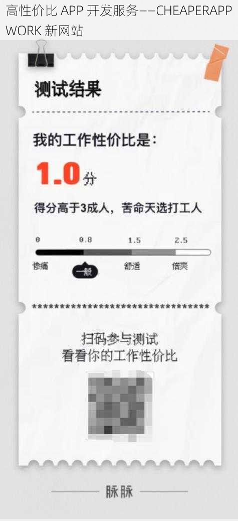 高性价比 APP 开发服务——CHEAPERAPPWORK 新网站