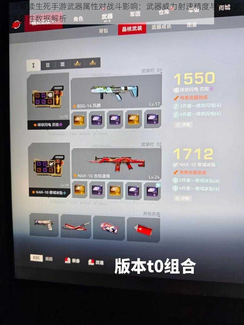 全面解读生死手游武器属性对战斗影响：武器威力射速精度与战斗成果关联性数据解析