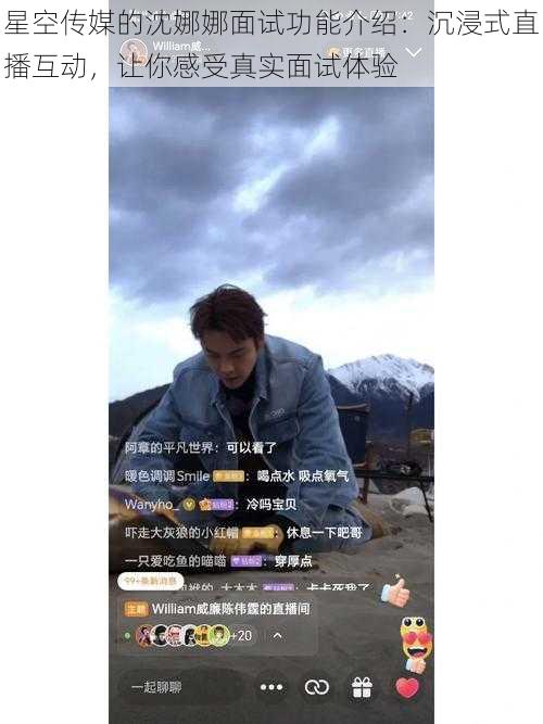 星空传媒的沈娜娜面试功能介绍：沉浸式直播互动，让你感受真实面试体验