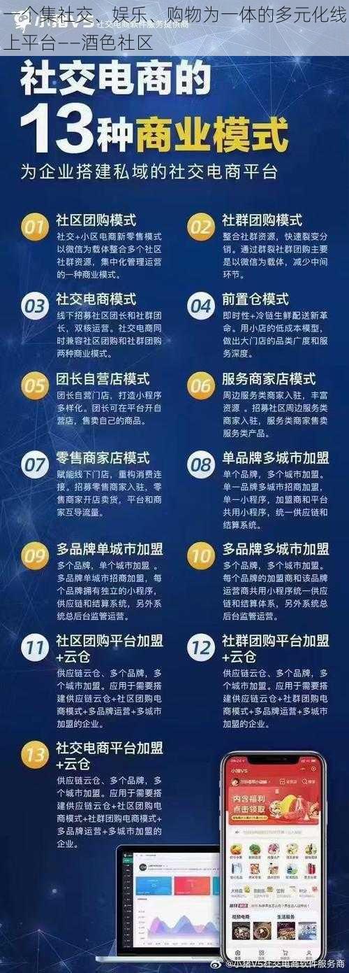 一个集社交、娱乐、购物为一体的多元化线上平台——酒色社区