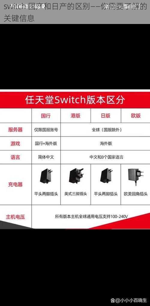 switch 国产和日产的区别——你需要了解的关键信息