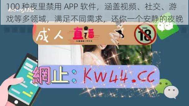 100 种夜里禁用 APP 软件，涵盖视频、社交、游戏等多领域，满足不同需求，还你一个安静的夜晚