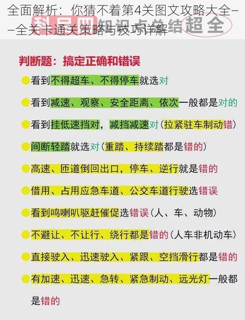 全面解析：你猜不着第4关图文攻略大全——全关卡通关策略与技巧详解