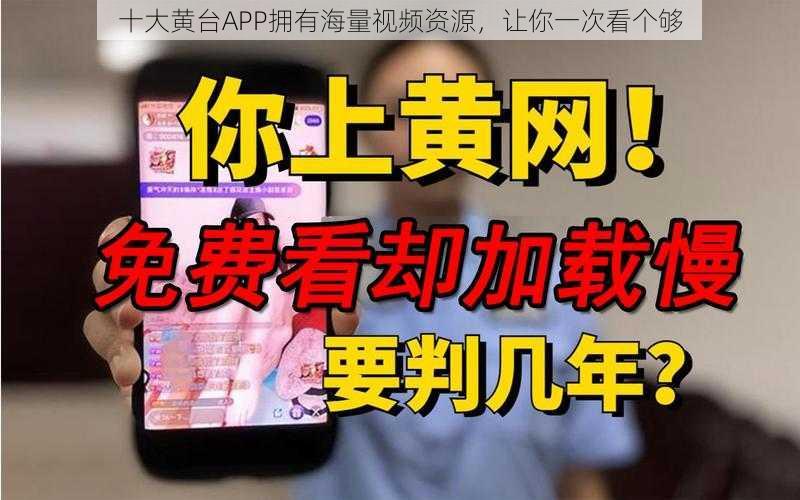 十大黄台APP拥有海量视频资源，让你一次看个够