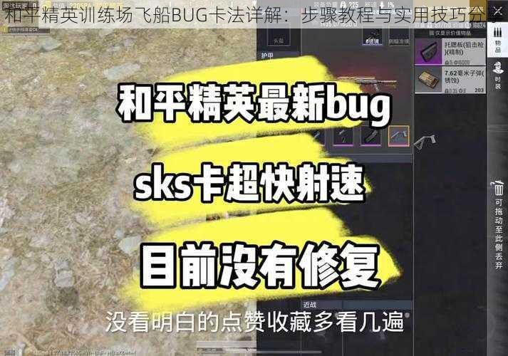 和平精英训练场飞船BUG卡法详解：步骤教程与实用技巧分享