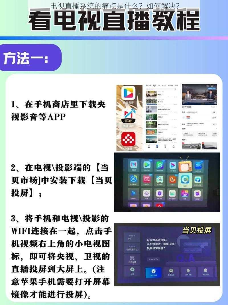 电视直播系统的痛点是什么？如何解决？