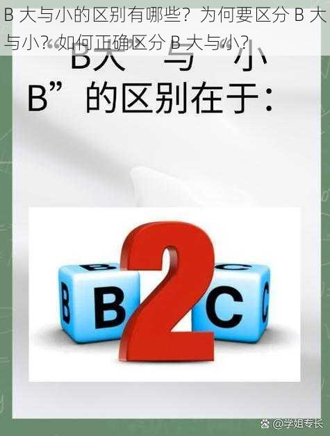 B 大与小的区别有哪些？为何要区分 B 大与小？如何正确区分 B 大与小？