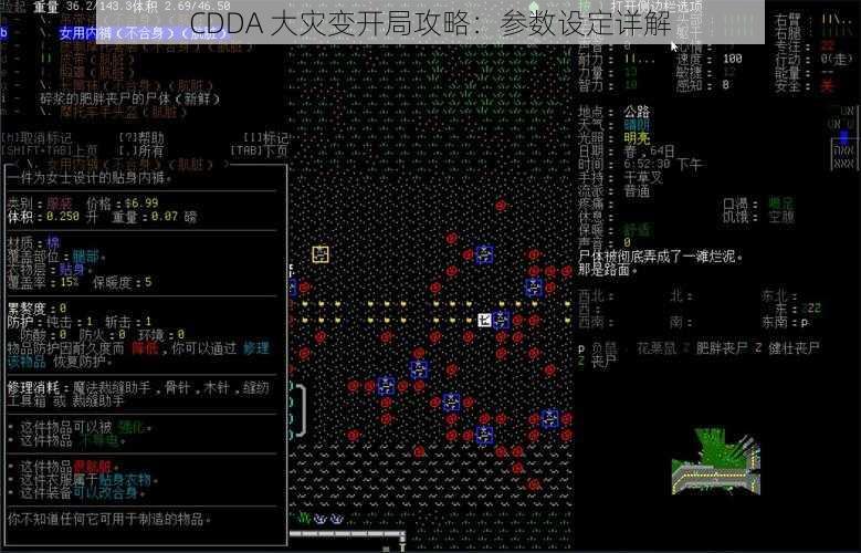 CDDA 大灾变开局攻略：参数设定详解