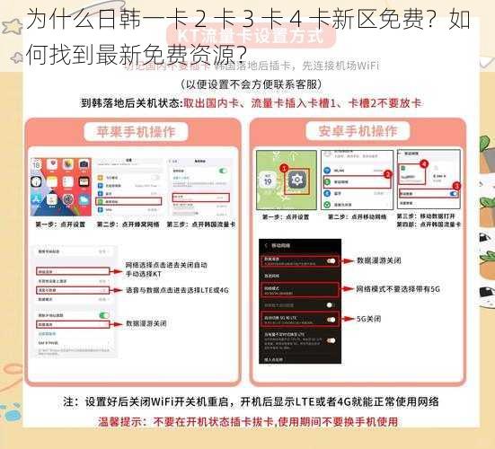 为什么日韩一卡 2 卡 3 卡 4 卡新区免费？如何找到最新免费资源？
