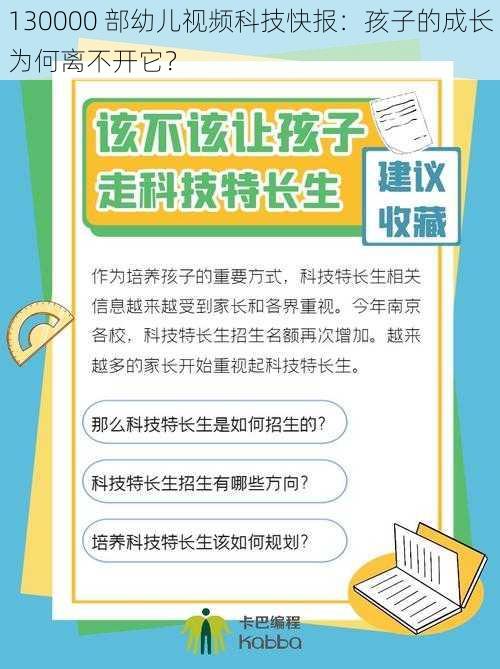 130000 部幼儿视频科技快报：孩子的成长为何离不开它？