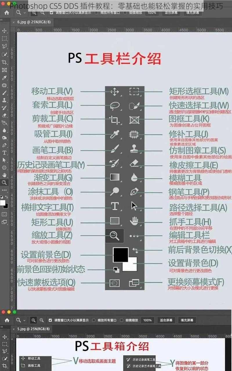 Photoshop CS5 DDS 插件教程：零基础也能轻松掌握的实用技巧