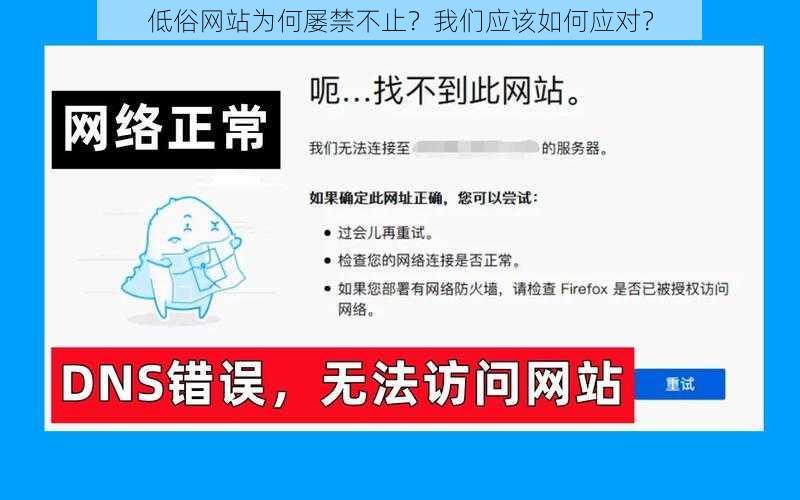 低俗网站为何屡禁不止？我们应该如何应对？