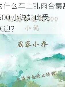 为什么车上乱肉合集乱 500 小说如此受欢迎？