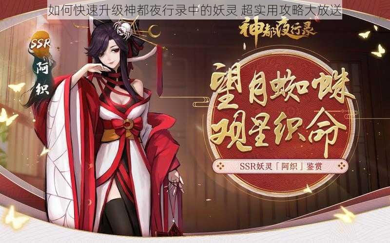 如何快速升级神都夜行录中的妖灵 超实用攻略大放送